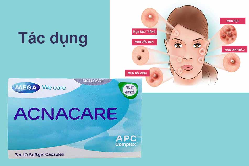 Thuốc trị mụn Acnacare có tác dụng phụ không? Review giá bao nhiêu?