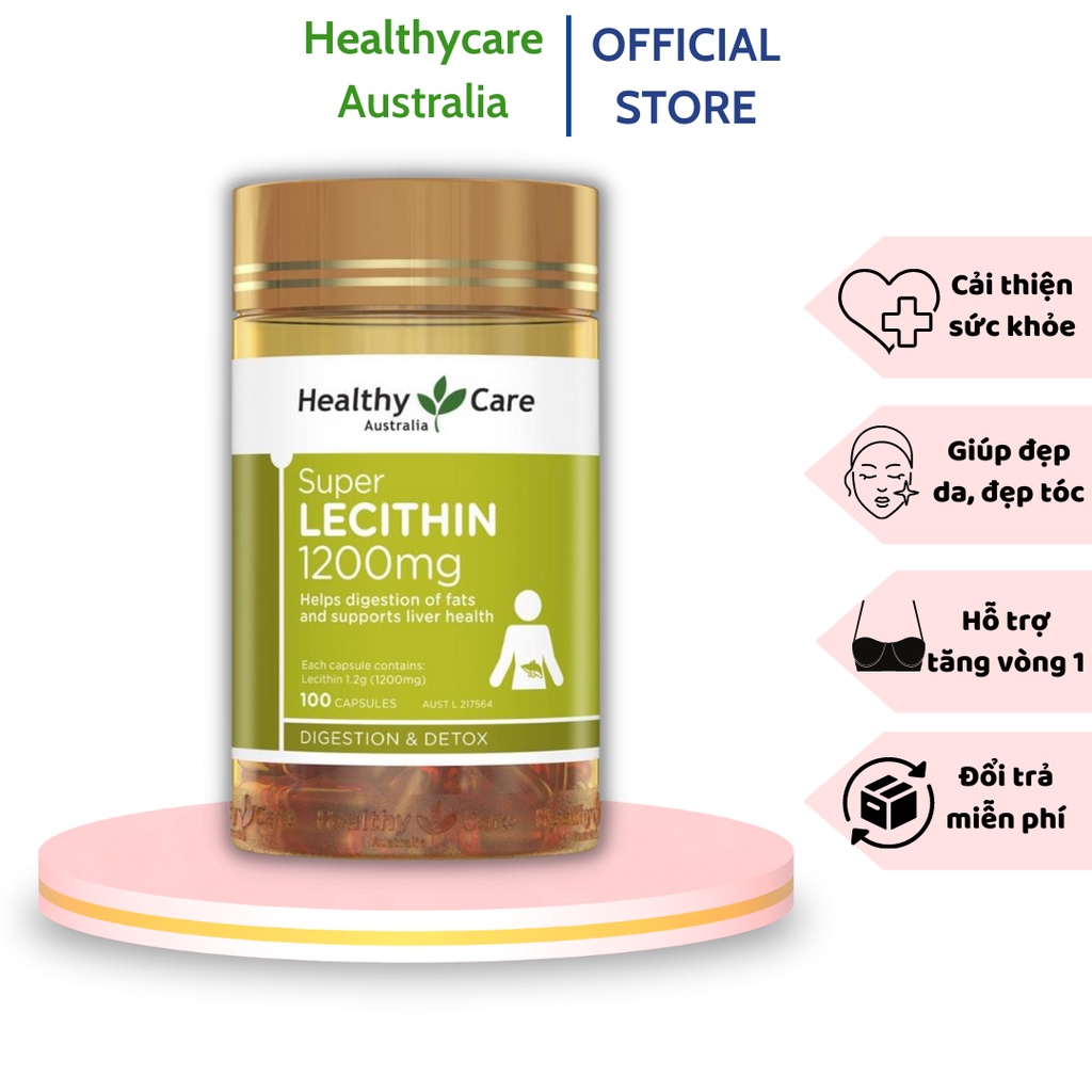 Đánh giá Viên uống tinh chất mầm đậu nành Healthy Care Super Lecithin 1200mg